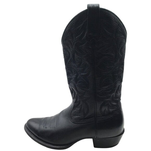 Ariat Mens Black Heritage Leather Western Boots US 11D Style 34770 main image 6